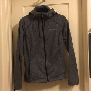 Columbia Heather Grey Fleece Full Zip